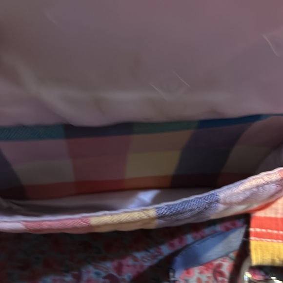 Vera Bradley Tropics Plaid Bundle Lanyard Zip ID All In One Crossbody - Picture 4 of 13